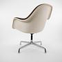 Loose Cushion Armlehnstuhl Braun von Herman Miller 2