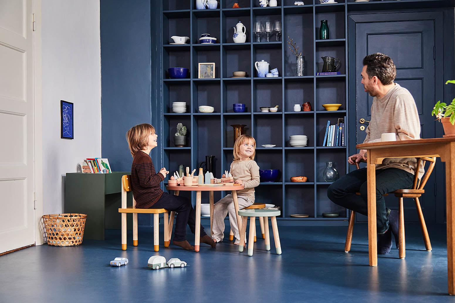 Dots Kinderstuhl Eschenholz Senfgelb 3