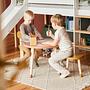 Dots Children's Chair Ash Wood Mustard Yellow 4