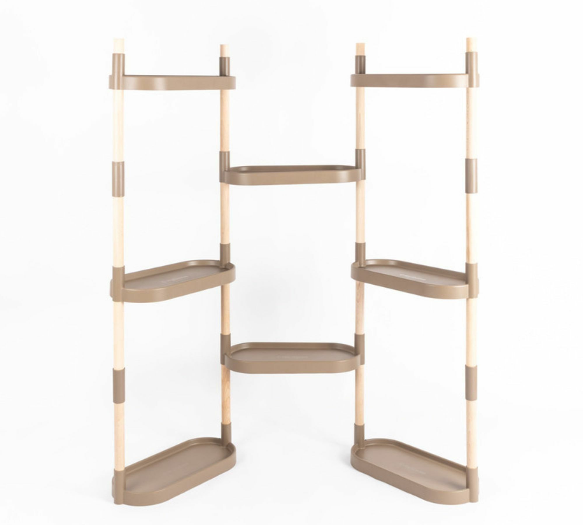 Modular plant stand with 8 shelves Brown 0