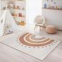 Tappeto per bambini arcobaleno multicolore 120x180cm 2