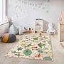 Dinosaur Children's Rug Multicolored 100x250cm 1
