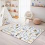 Baustelle Kinderteppich Mehrfarbig 160x230cm 2