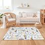 Baustelle Kinderteppich Mehrfarbig 80x300cm 1