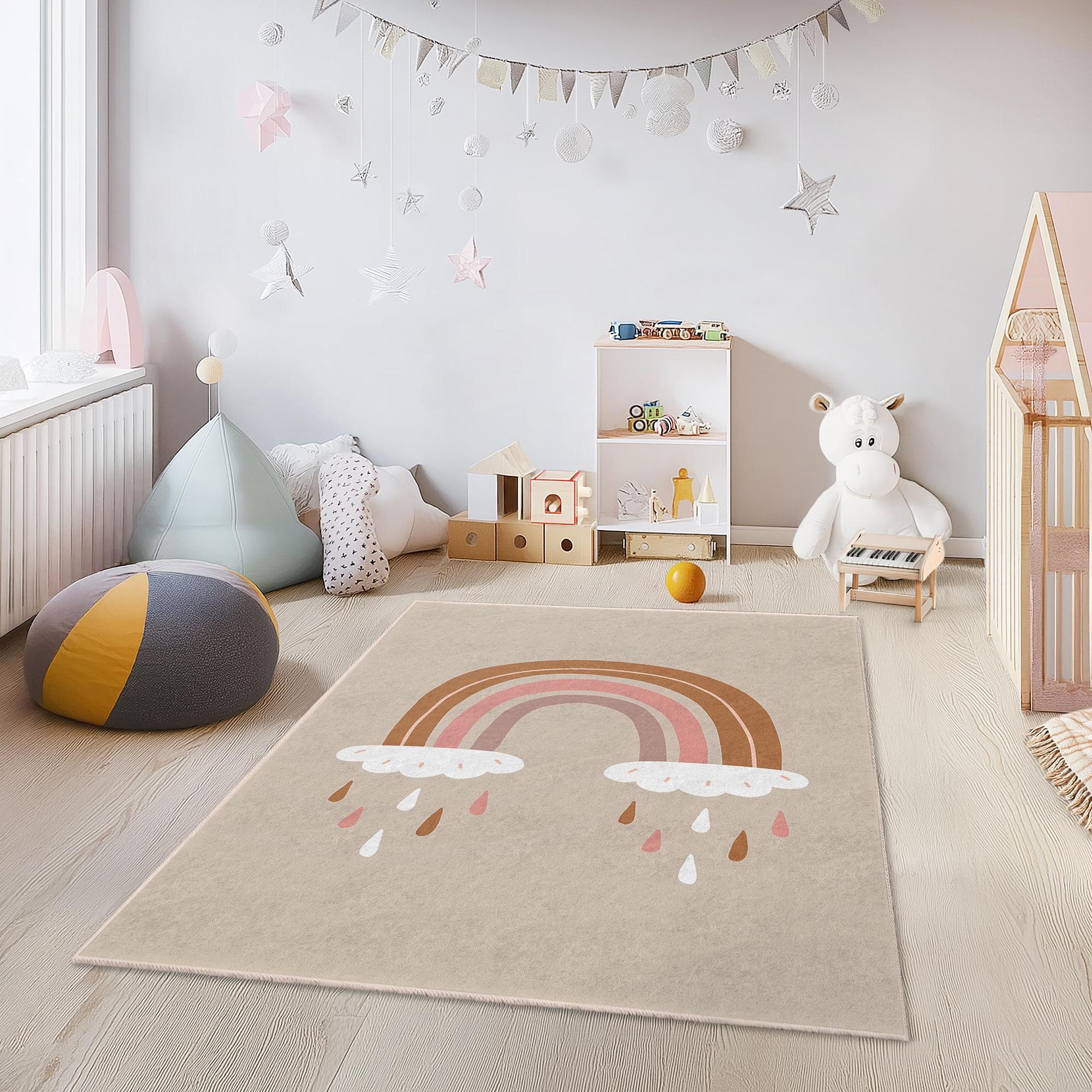 Rainbow Children's Rug Multicolored 80x300cm 0
