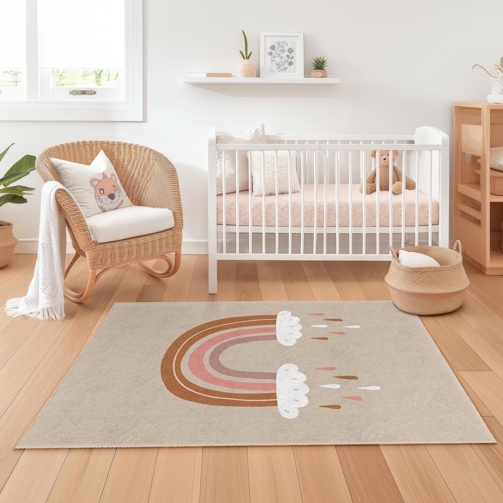 Rainbow Children's Rug Multicolored 80x300cm 3