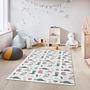 Kinderteppich: personalisiertes Dino-Motiv bunt 160x230 cm 0