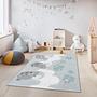 Tier- und Wolkenmuster Kinderteppich Mehrfarbig 160×230 cm 3