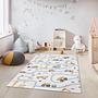 Baustelle Kinderteppich Mehrfarbig 100x300 cm 3