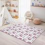 Unicorn Children's Rug Multicolored 100x300 cm 1