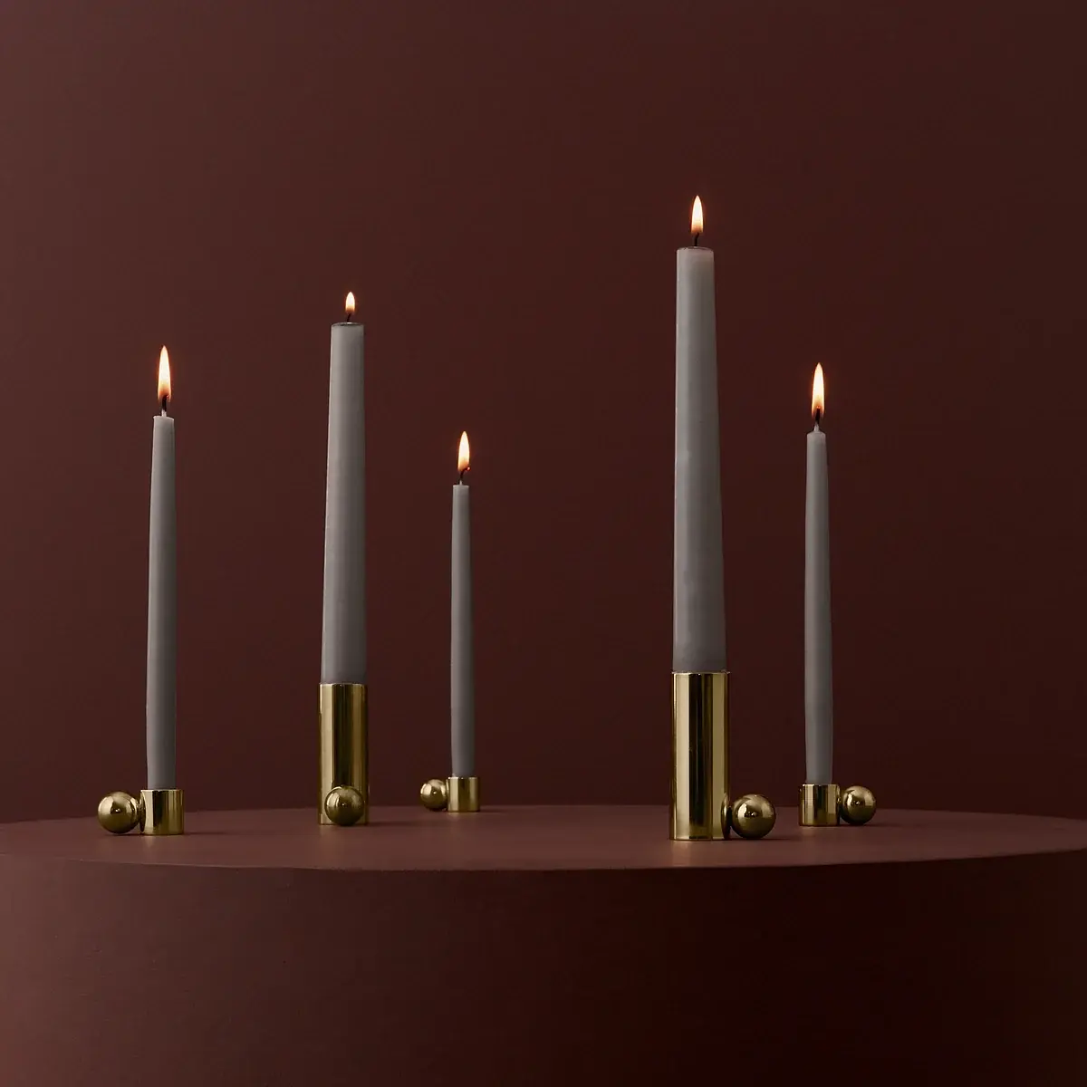 Palloa Kerzenständer Messing Gold 0