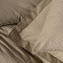 Bed linen set 2-piece. 100% cotton Beige 220x240cm 3