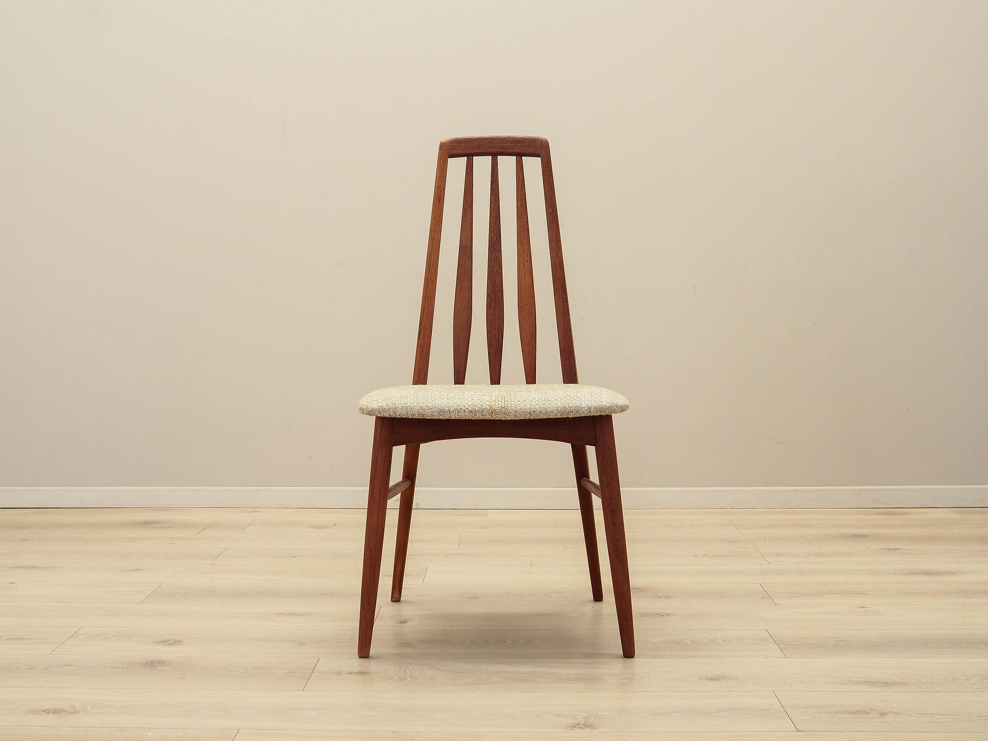 Sedia Eva in legno di teak anni '60 1