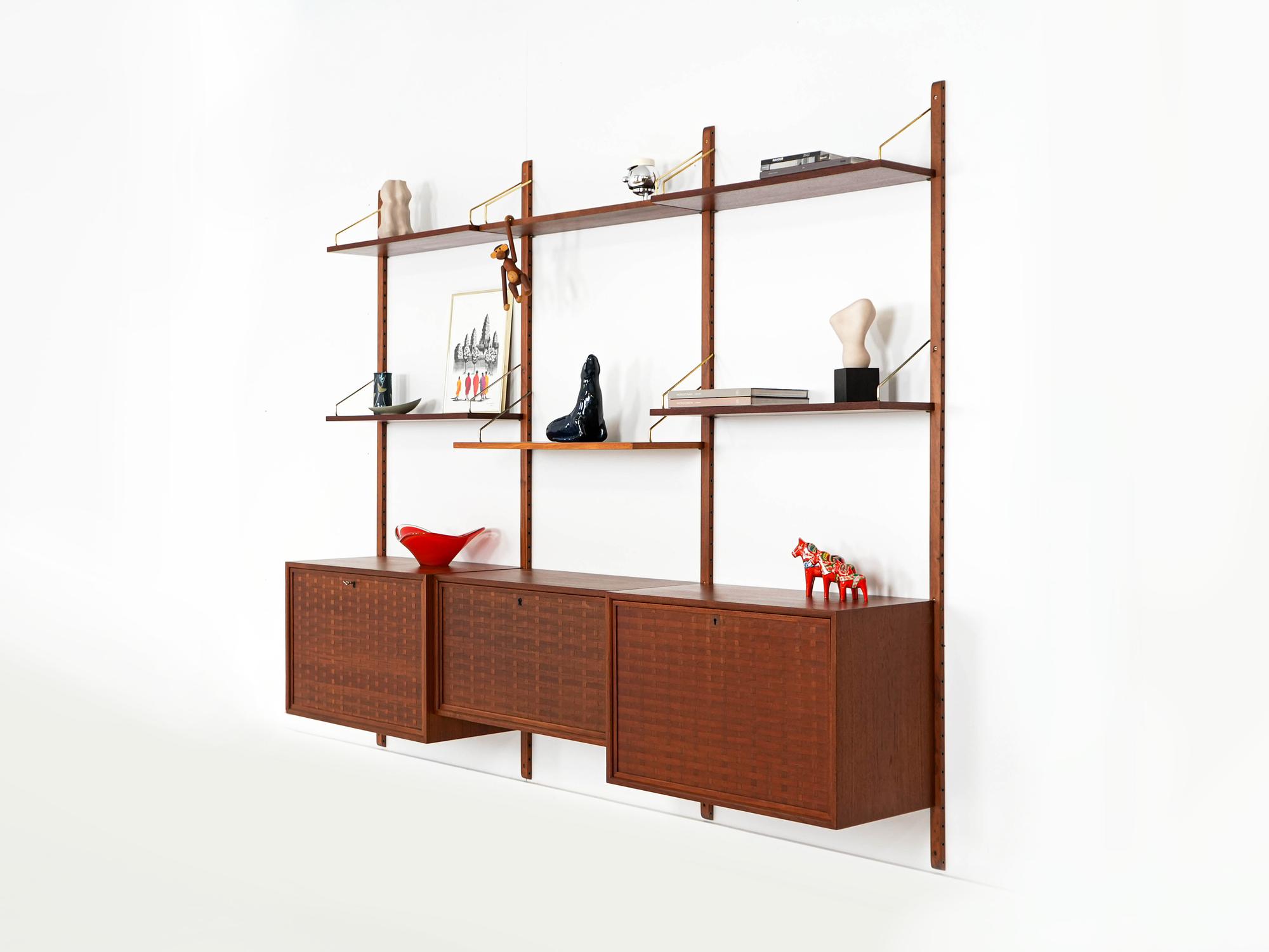 Teak Wood Shelf 1960s 4