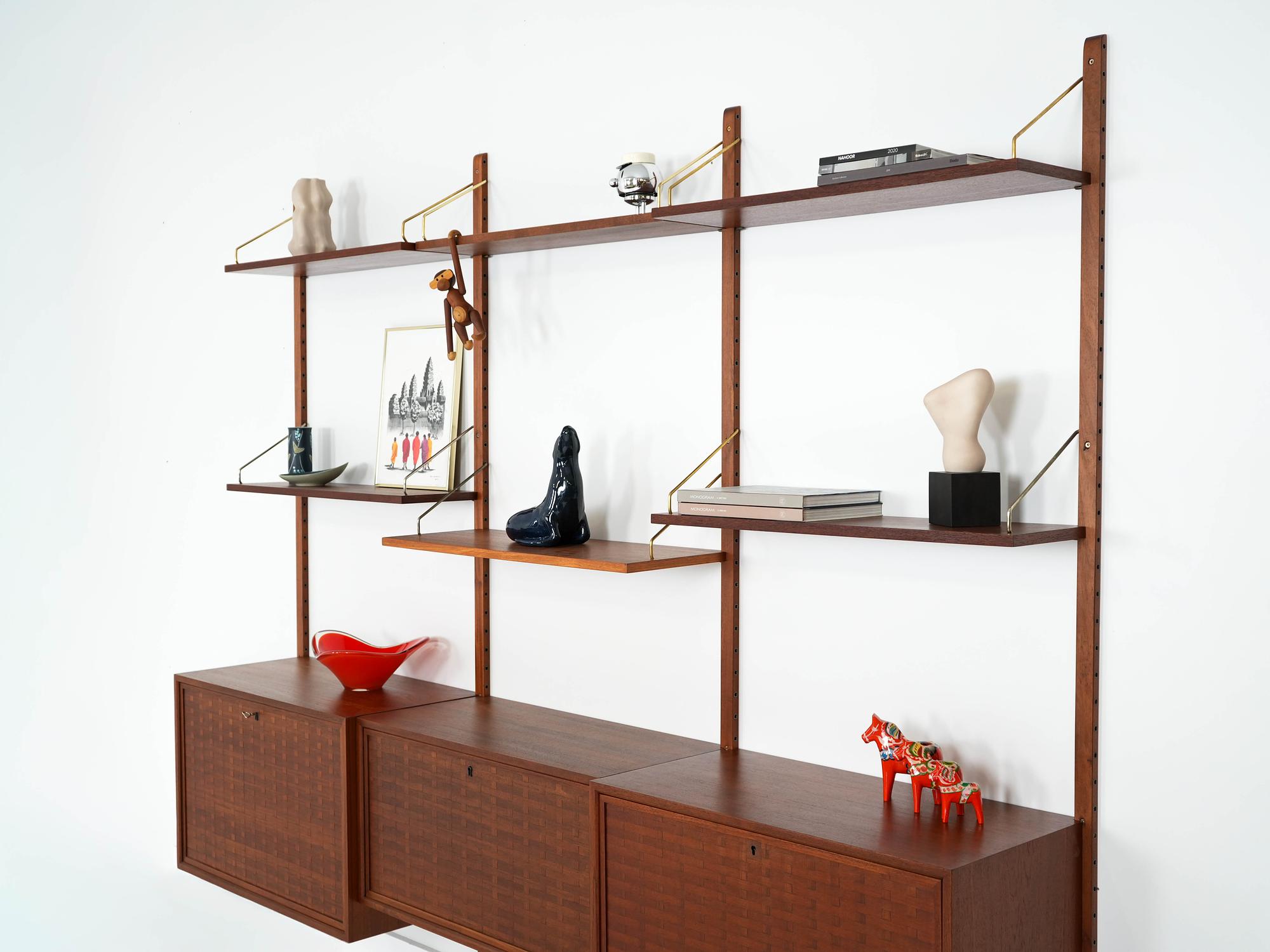 Teak Wood Shelf 1960s 2