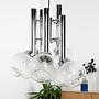 Chandelier White 1970s 3