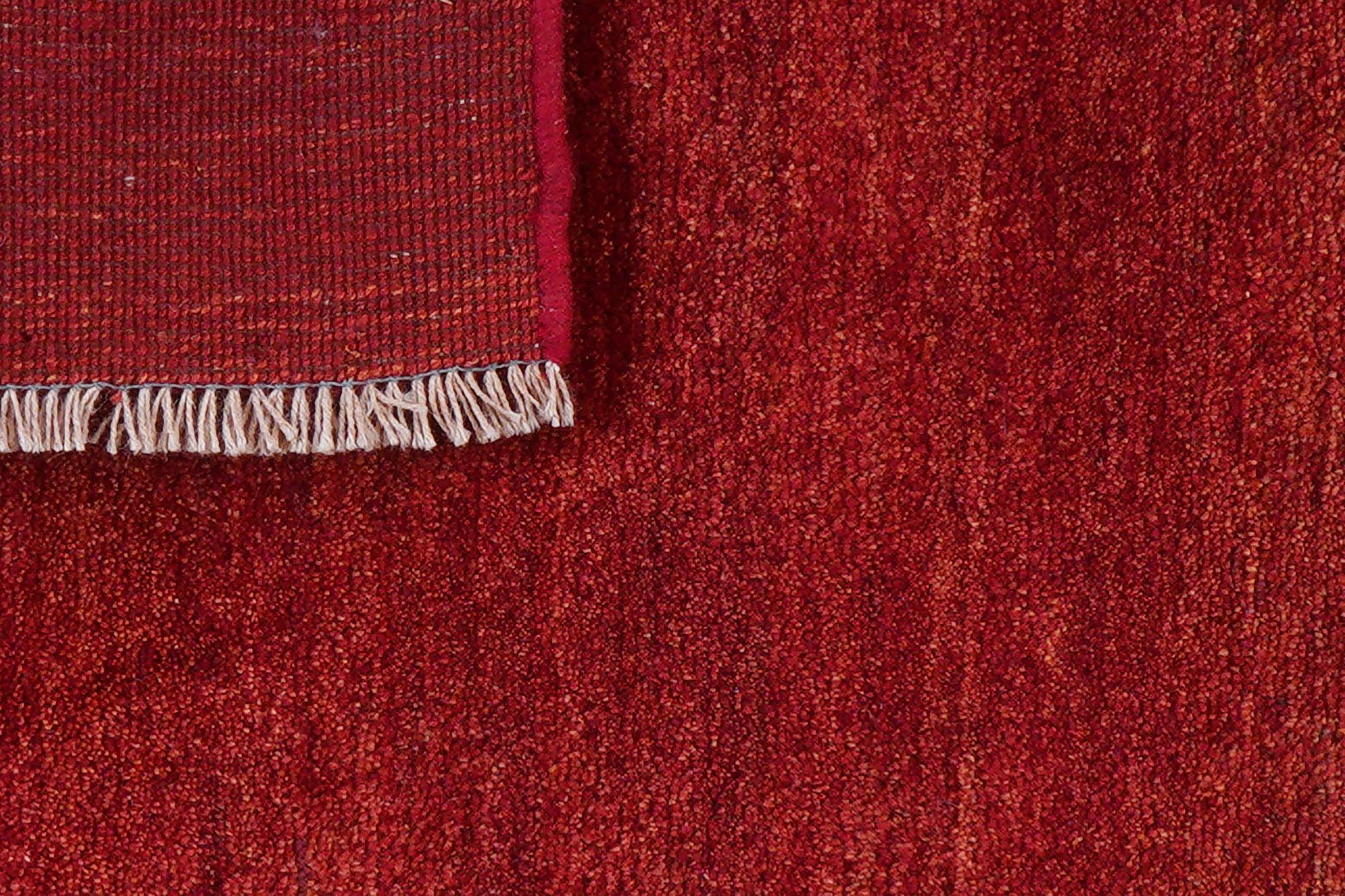 Gabbeh Teppich Wolle Rot 6