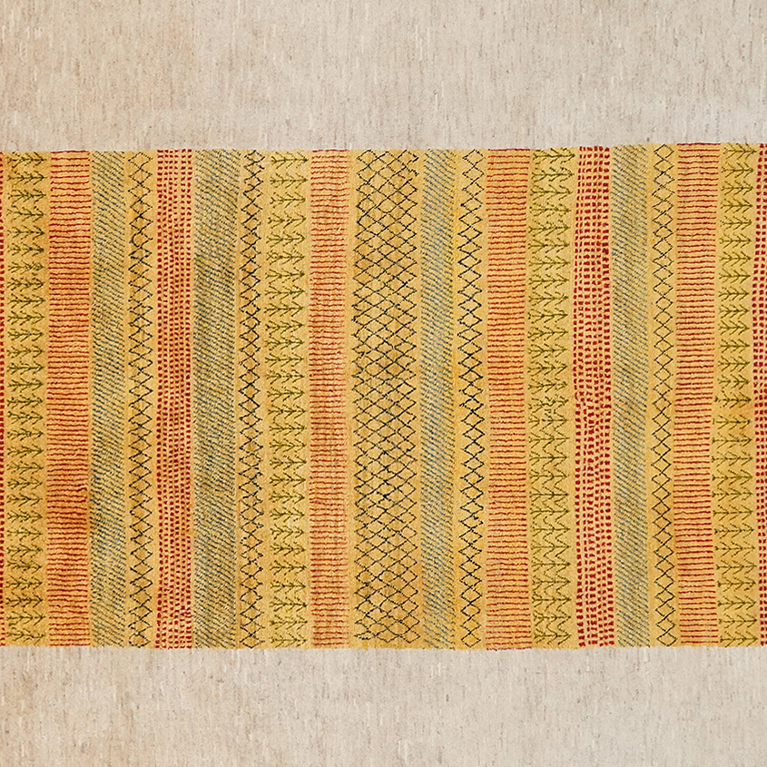 Rizbaf Gabbeh Rug Wool Beige 2