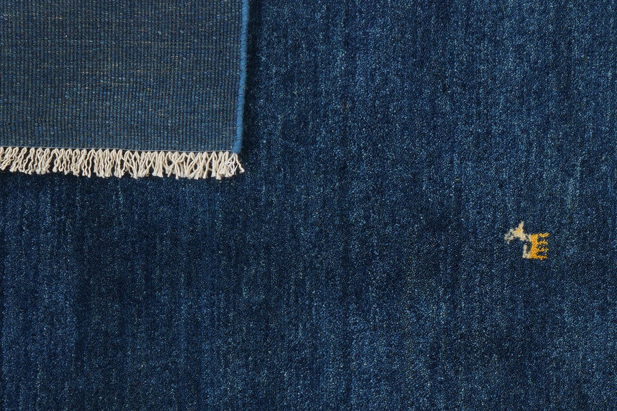 Gabbeh Rug Wool Blue 6