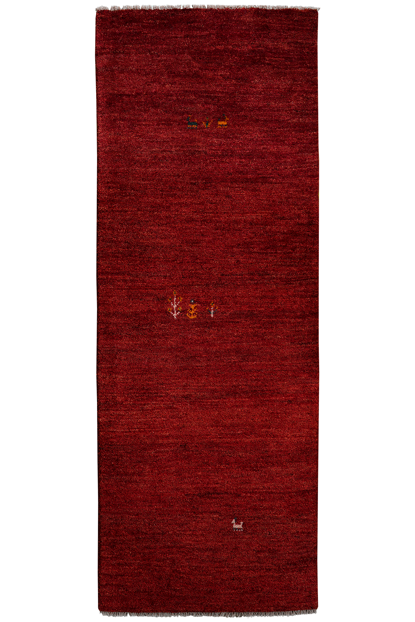 Rizbaf Gabbeh-Teppich Wolle Rot 0