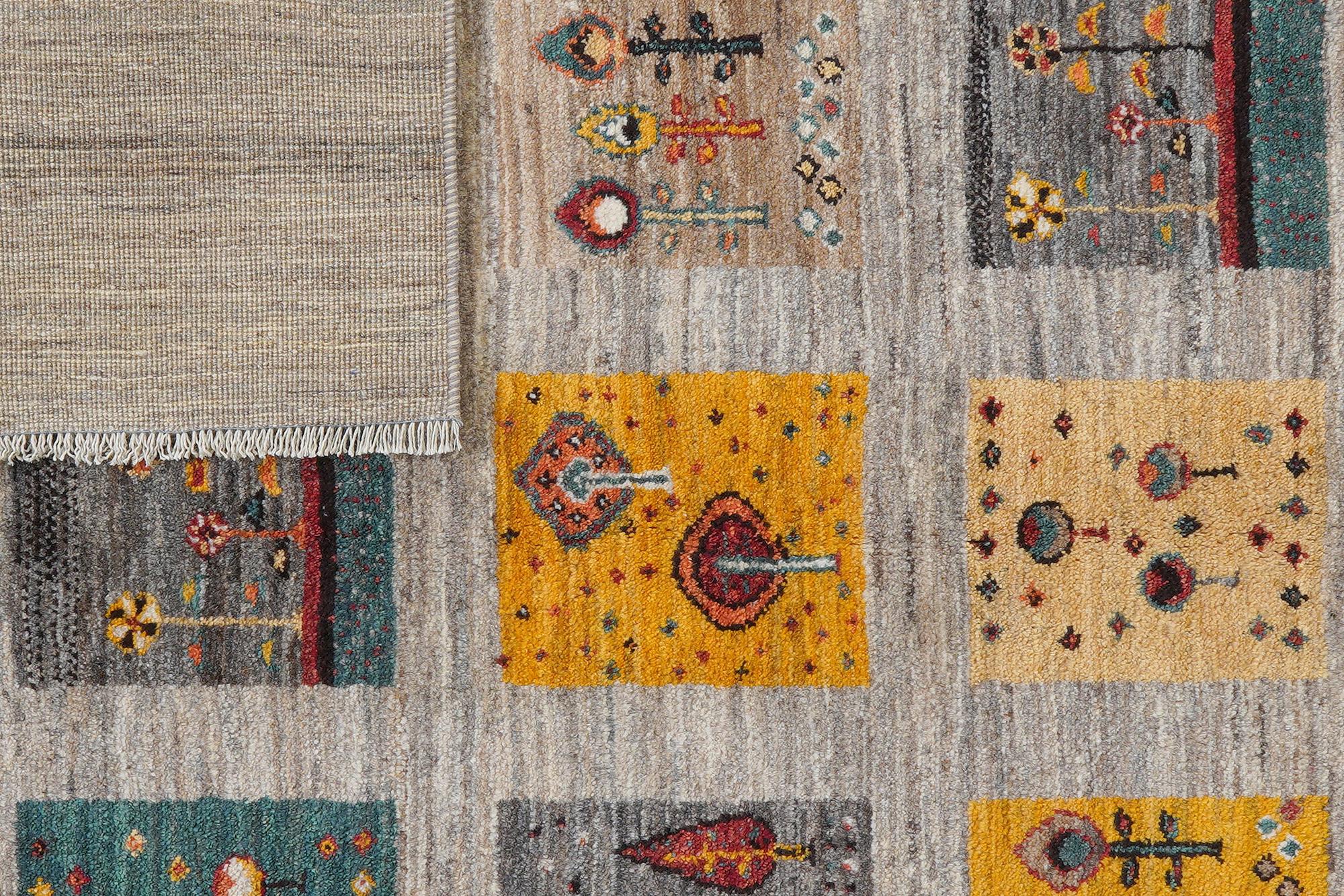 Rizbaf Gabbeh Rug Wool Beige 5