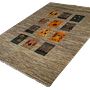 Rizbaf Gabbeh-Teppich Wolle Beige 3