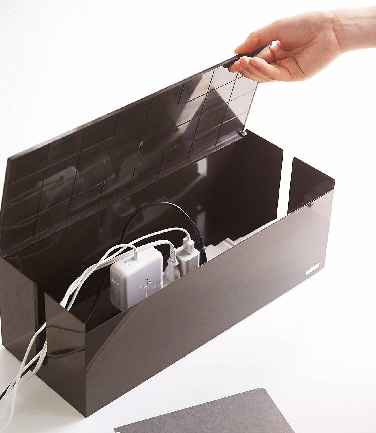 Kabelbox Web Kunststoff Schwarz 4