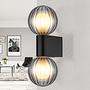 Wall Lamp Ander Type A Smoked Glass Aluminium Black 0