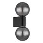 Wandleuchte Ander Typ A Rauchglas Aluminium Schwarz 4
