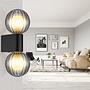 Wall Lamp Ander Type A Smoked Glass Aluminium Black 2