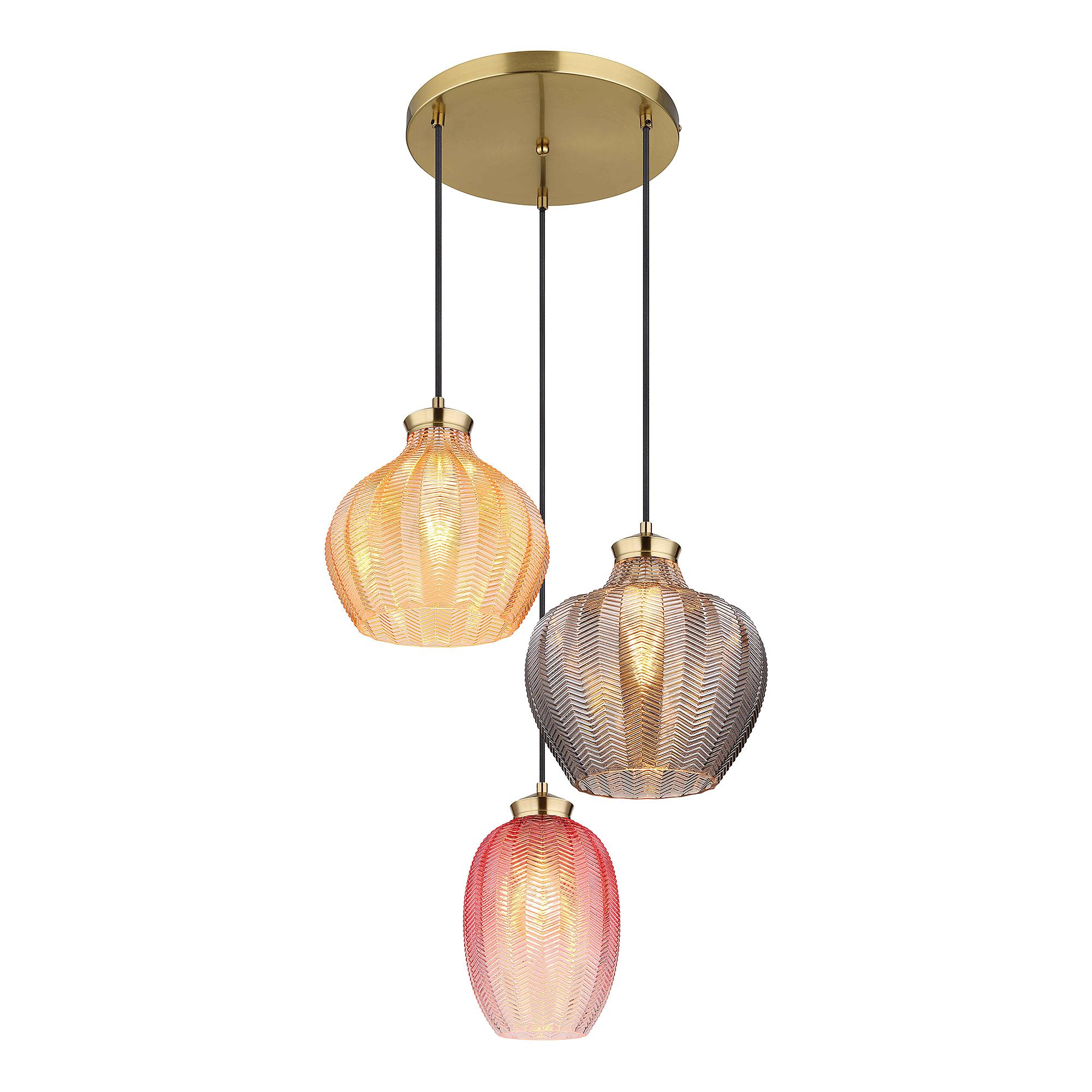Jessica pendant lamp Type B smoked glass multicolor 3