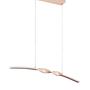 Ginko LED pendant light 1-bulb iron silicone beige 4