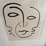 Art print Wood Paper Black 1