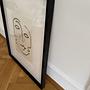 Art print Wood Paper Black 2