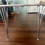 Rectangular Table Engineered Wood White 3