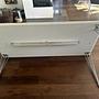 Rectangular Table Engineered Wood White 4