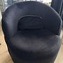 Chesterfield Couch-Set Sofa Armchair Velvet Black Gold 6