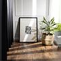 Live Love Travel Art Print with Frame Black White 2