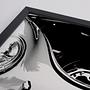 Front View of a Classic Porsche Art print with frame 2