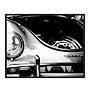 Front View of a Classic Porsche Art print with frame 0