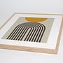 Mid Century Modern Art Print with Frame Multicolored 2