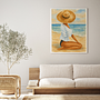 Seaside Glow Art Print with Frame Multicolored 0