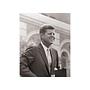 Kennedy Speech Art Print with Frame Black White 1