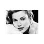 Portrait art print with frame, black and white 1