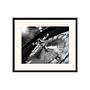 Roulette Wheel Art Print with Frame Black White 0