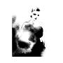 Fashion Art Print with Frame Black White 1