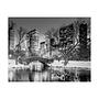 Gapstow Bridge in Winter Art Print with Frame Black and White 1