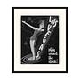Vintage Las Vegas Art Print with Frame Black and White 0
