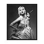 Gatsby Woman Art Print with Frame Black and White 0