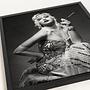Gatsby Woman Art Print with Frame Black and White 2